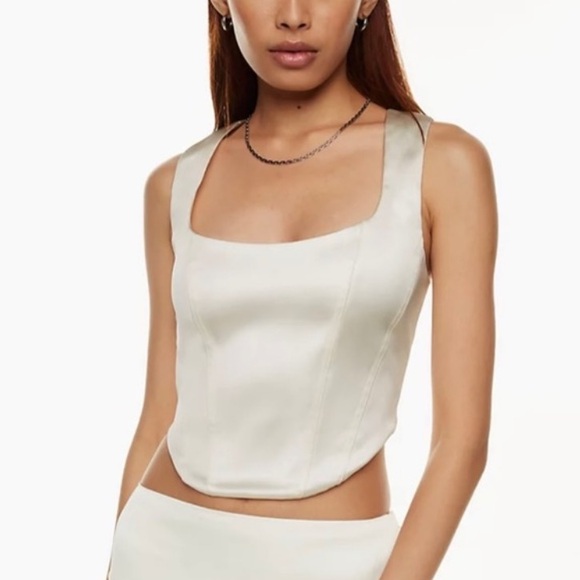 Aritzia Tops - Aritzia Sunday Best Shiloh Bustier - Light Birch - Size XL